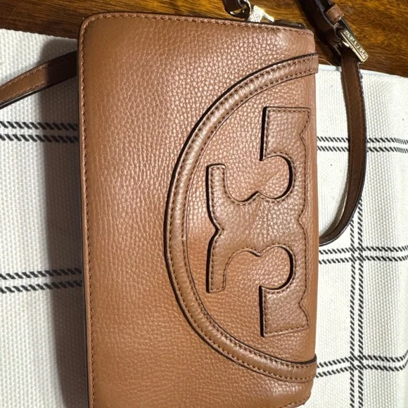 Tory Burch Tan Leather Crossbody Bag - Picture 2 of 6